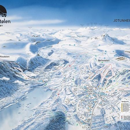 Leilighet Beitostolen Sentrum, Terrasse Og Innendors Parkering Exterior foto